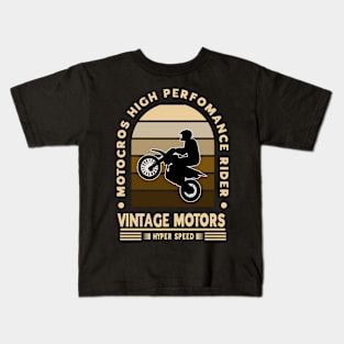 Motocross High Performance Rider Kids T-Shirt